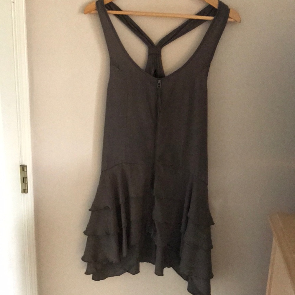 H&M Gray Ruffle Dress - Picture 5 of 7